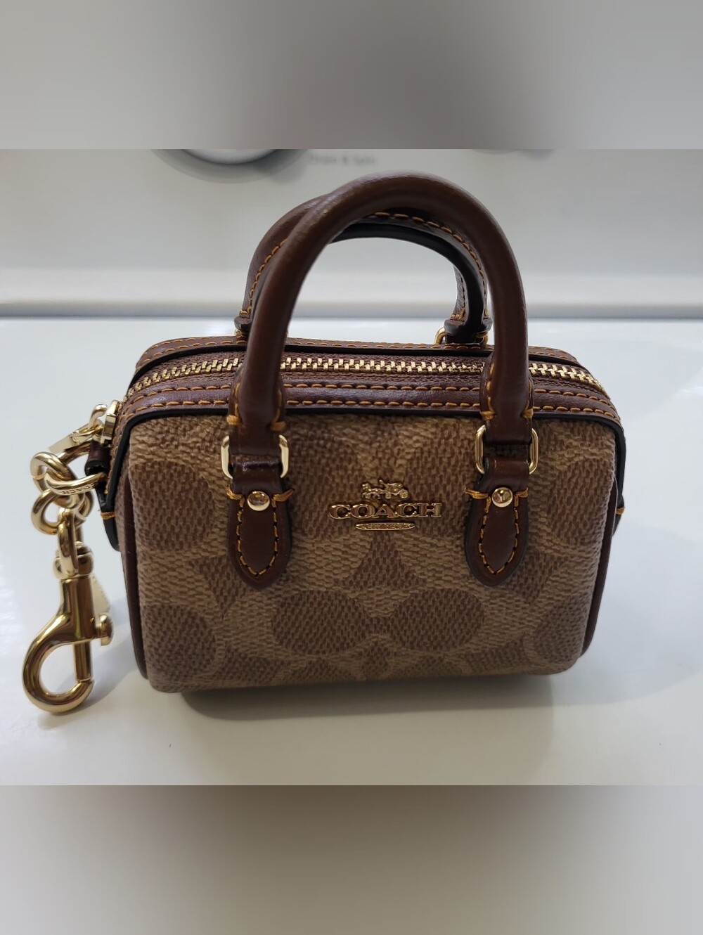 Coach mini ROWAN bag Charm - Picture 2 of 9